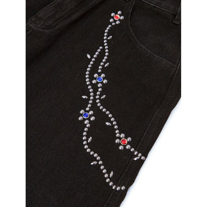 VANDY THE PINK Cotton Twill Stud Pants