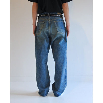 ANACHRONORM CONTEXT-003N 80's WIDE 5P PANTS FIVE YEARS WASH