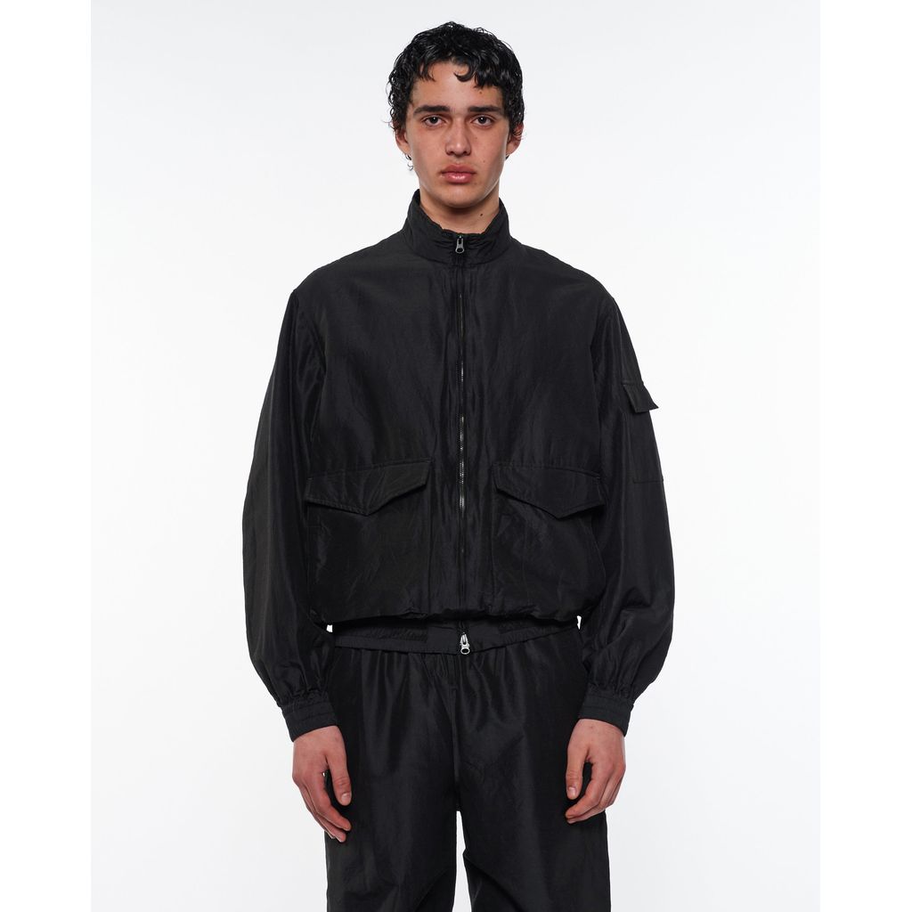 marka Wool Silk High Count Typewriter Flight Jacket