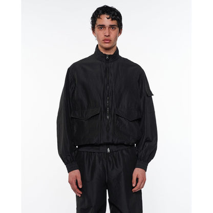 marka Wool Silk High Count Typewriter Flight Jacket