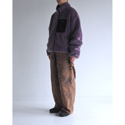 ANACHRONORM REVERSIBLE BOA JACKET PURPLE