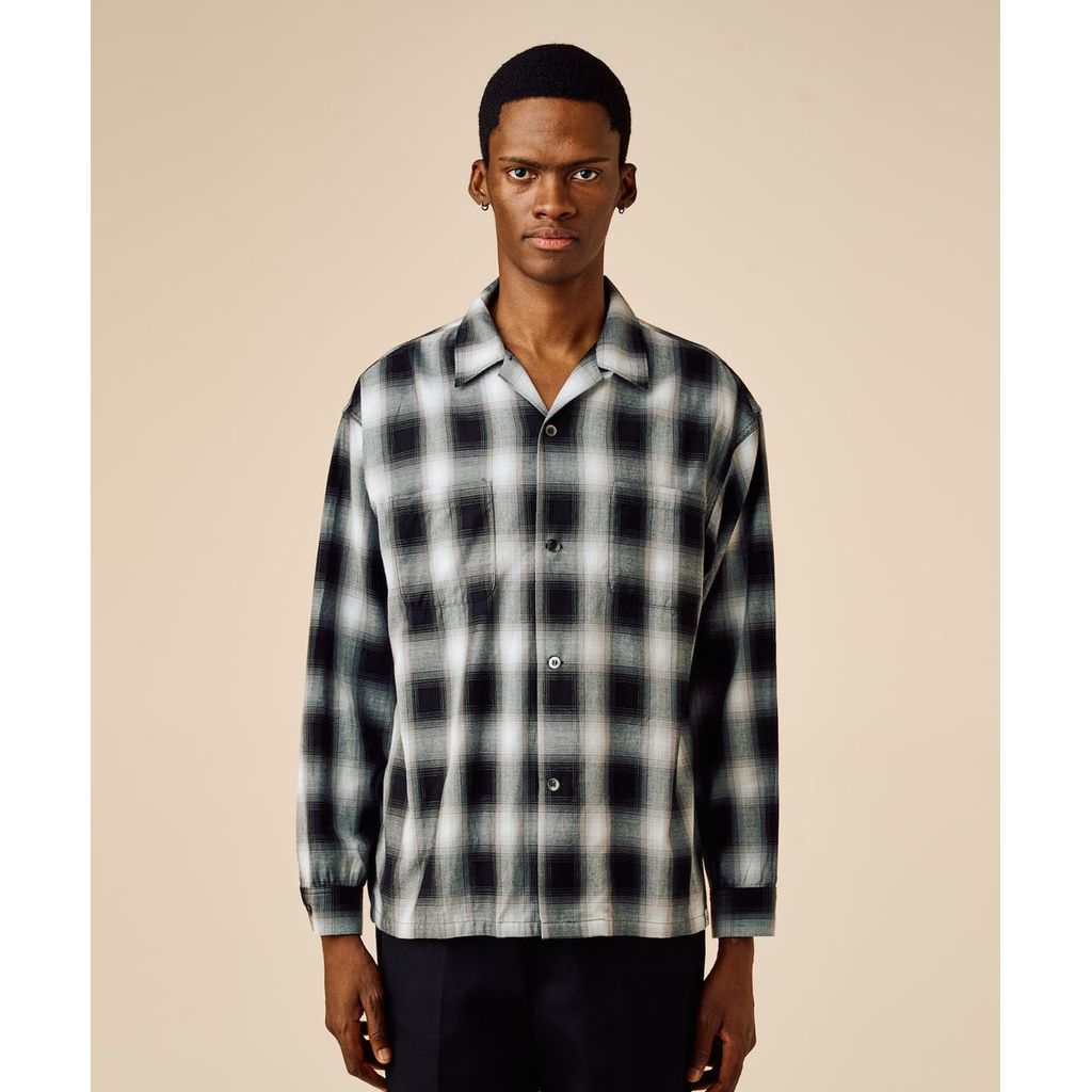 BEDWIN & THE HEARTBREAKERS FIVE BROTER Ex. L/S CHECK SHIRT "VIN"