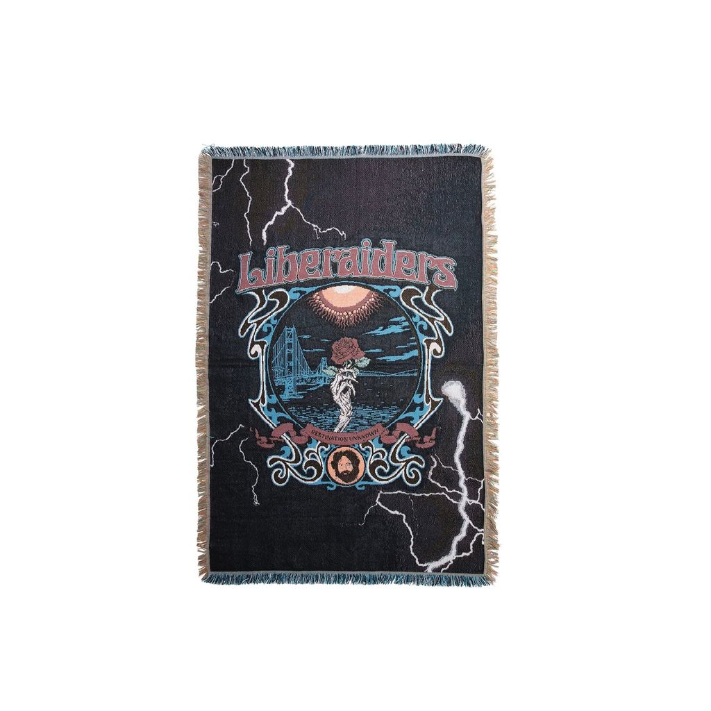 Liberaiders DEAD ROSE THROW BLANKET