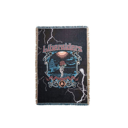 Liberaiders DEAD ROSE THROW BLANKET
