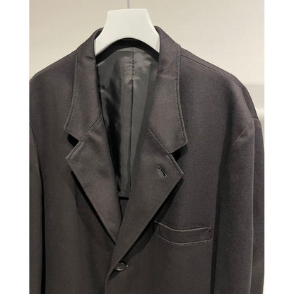 Y's for men WOOL GABARDINE LEFT AND RIGHT CHANGE POCKET JACKET