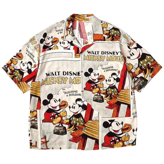 PORTER CLASSIC DISNEY VP / PC ALOHA COLLECTION ALOHA SHIRT / MICKEY & MINNIE