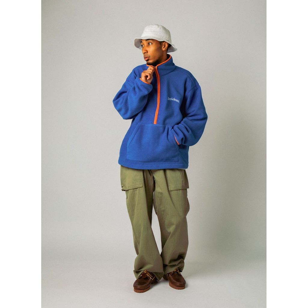 APPLEBUM FLEECE HALF ZIP JACKET [BLUE] / 2420616