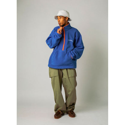 APPLEBUM FLEECE HALF ZIP JACKET [BLUE] / 2420616