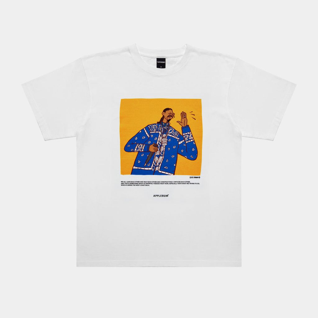 APPLEBUM "DOGGFATHER" T-SHIRT 6.2OZ [WHITE] / JU2421101