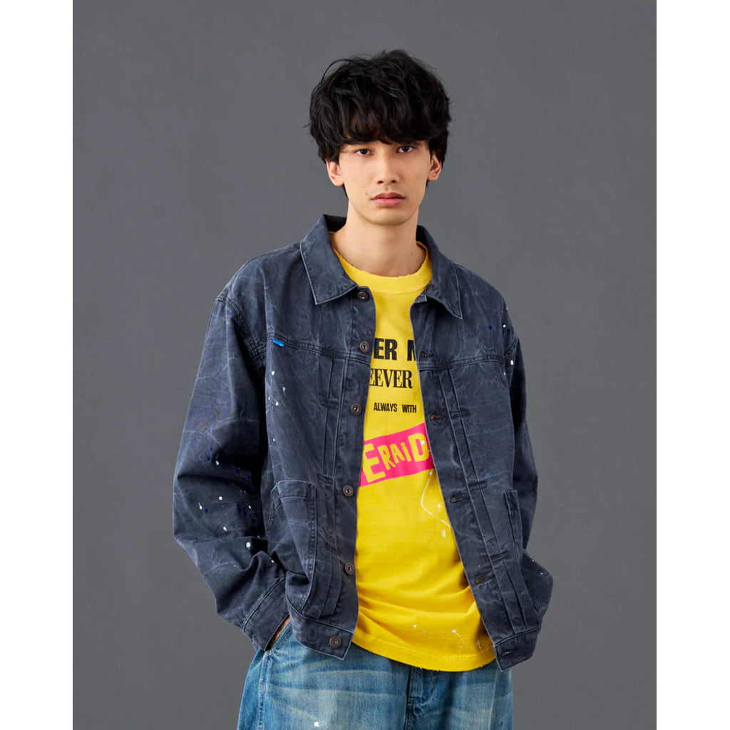 Liberaiders  GARMENT DYED TRUCKER JACKET