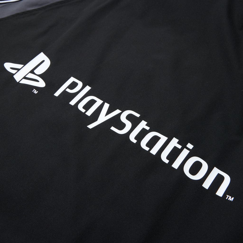 NEW ERA オーバーサイズド パイピング トラックジャケット PlayStation プレイステーション ブラック パフォーマンスアパレル  14693219