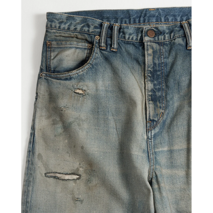 ANACHRONORM REMAKED WIDE 5P DENIM PANTS LIGHT INDIGO