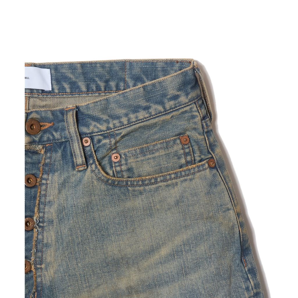 SUGARHILL  DAMAGED MODERN DENIM PANTS SHORTS