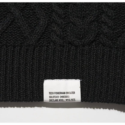 FreshService "SHETLAND WOOL × SOLOTEX® TECH FISHERMAN SWEATER"