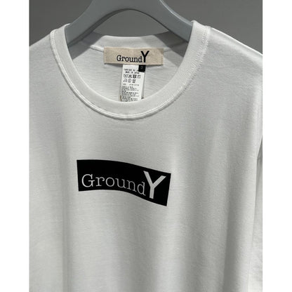 Ground Y JERSEY FLOCKY BOX LOGO T-SHIRT