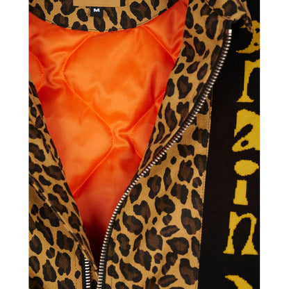 BRAIN DEAD  Twill Flight Jacket - Leopard