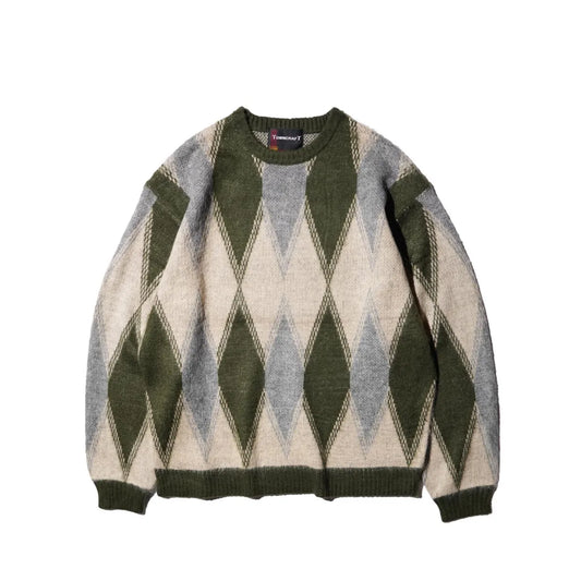 【予約商品】TOWNCRAFT  shaggy vintage pattern crew