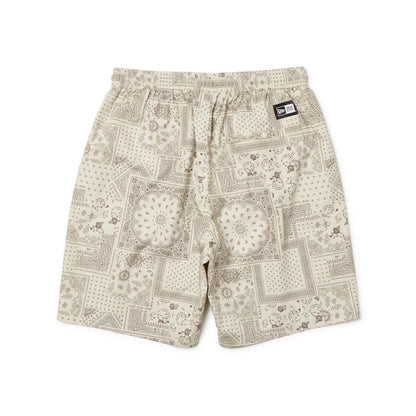 NEW ERA  ウーブン ショートパンツ Floral Paisley ストーン