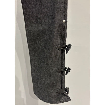 FAF NEWCOMMUNE Wide Leg Denim Pants Rigid