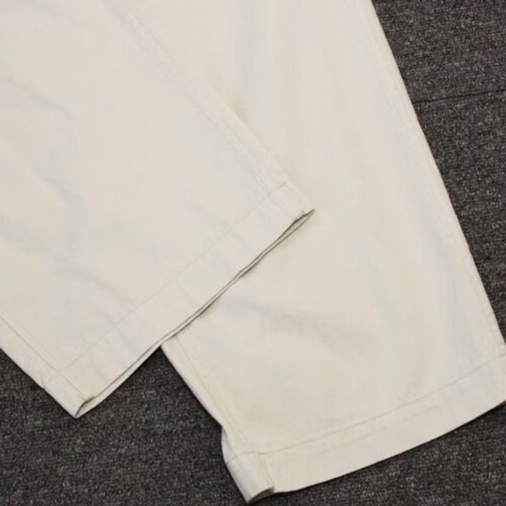 BAL COTTON TWILL PLEATED TROUSER