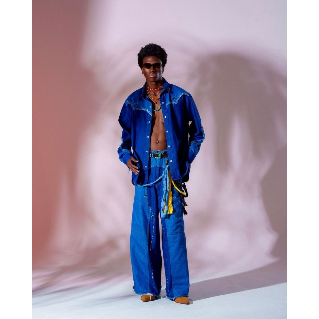 AMBERGLEAM デニムウエスタンジャケット