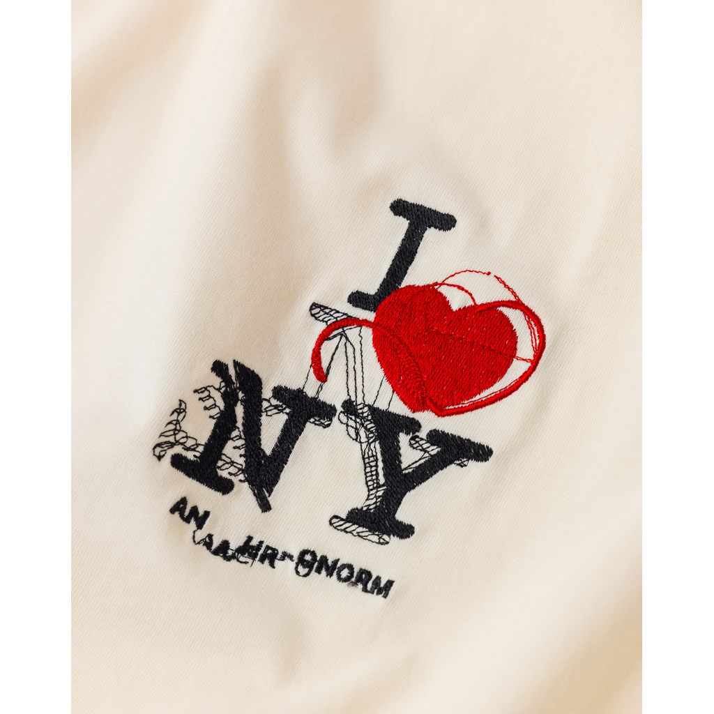 ANACHRONORM ANNK006 ICON THREADS GLITCH EMBROIDERY S/S T-S
