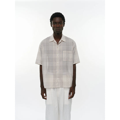 marka 60/1 Organic Cotton High Twisted Loan / Open Collar S/S Shirt