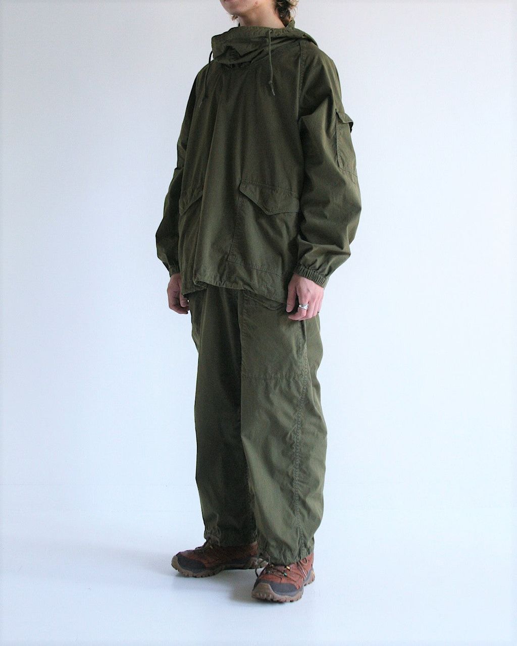 ANACHRONORM AN273 MILITARY ANORAK PULLOVER JACKET OLIVE