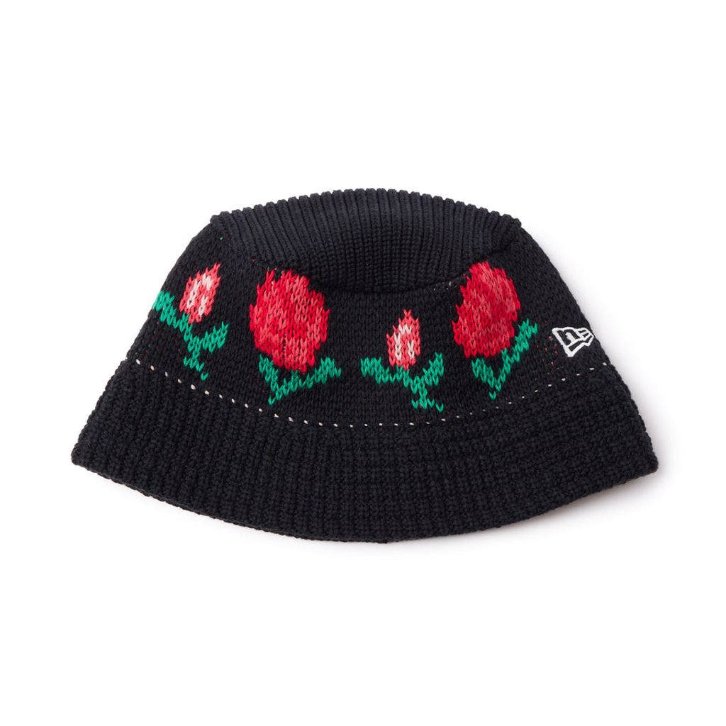 NEW ERA ニットバケット ローズ ブラック 14667667