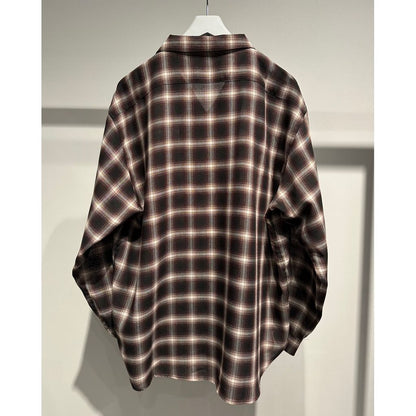 【MADE IN JAPAN】LINEAGE HOMBRE CHECK SHIRTS（BROWN）