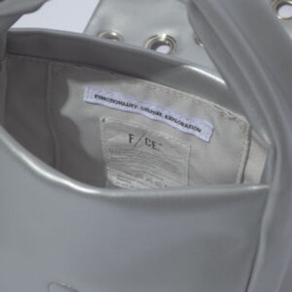 F/CE. TECH LEATHER EYELET MINI POACH