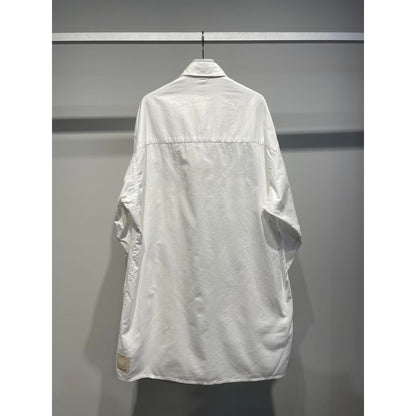 Ground Y LIGHT COTTON TWILLL WASH ONC LONG SHIRT