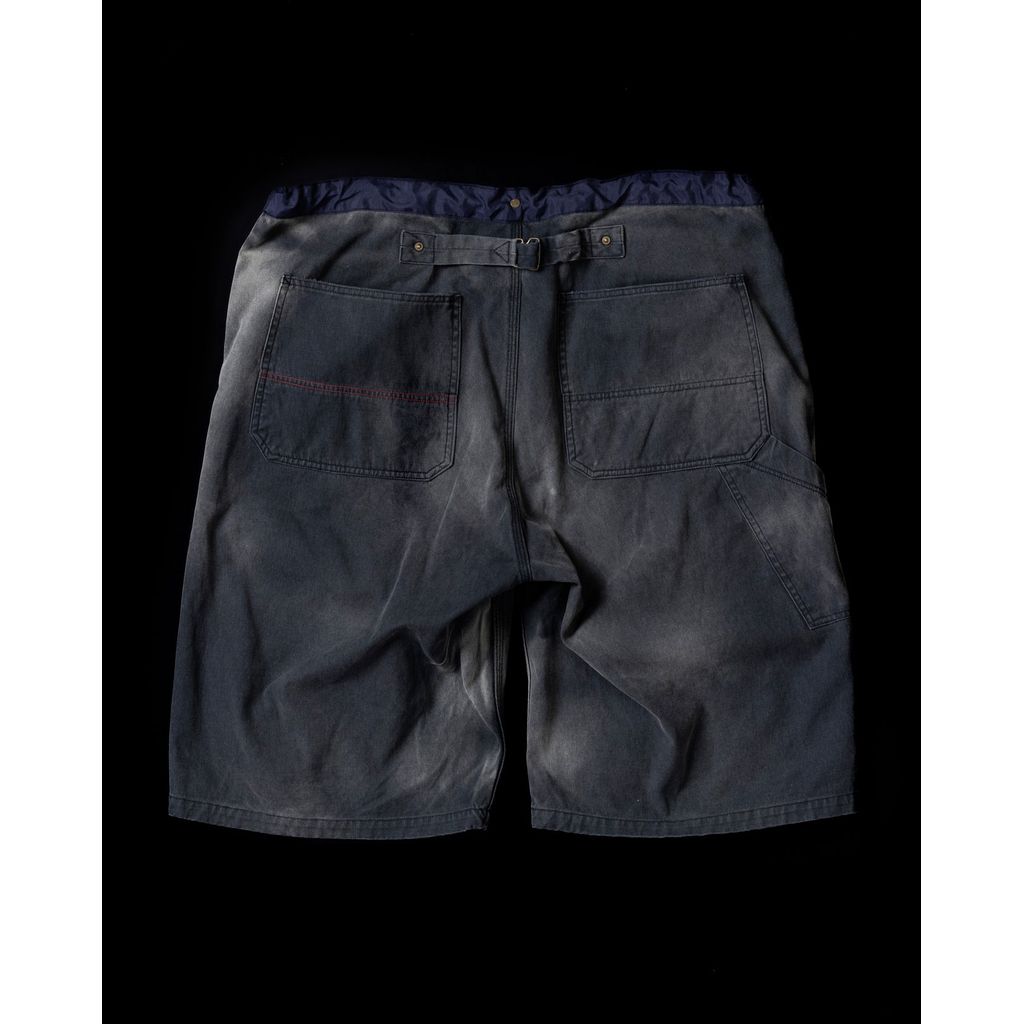 ANACHRONORM DOUBLE KNEE DAMAGED PAINTER SHORT PANTS