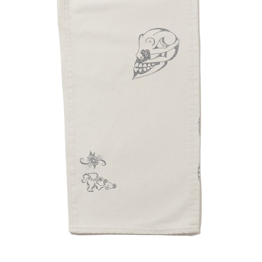 SUGARHILL TATTOO FLASH PRINT MODERN DENIM WIDE CUT