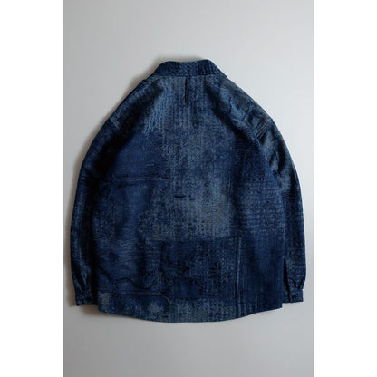 FDMTL BORO JAQUARD HAORI SHIRT RINSE