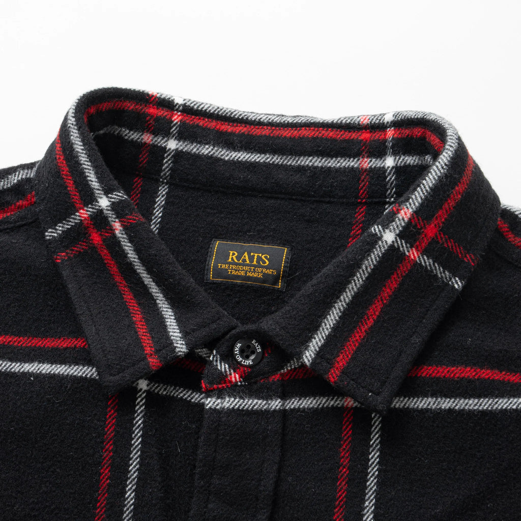RATS COTTON FLANNEL CHECK SHIRT