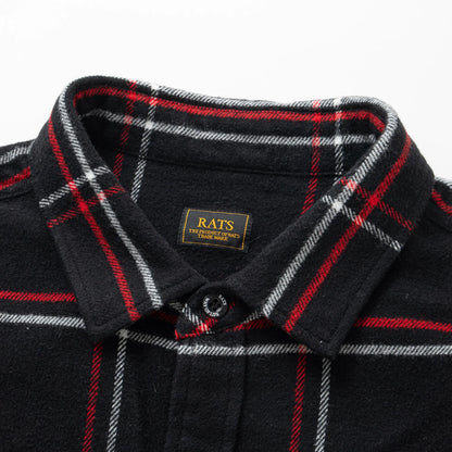 RATS COTTON FLANNEL CHECK SHIRT