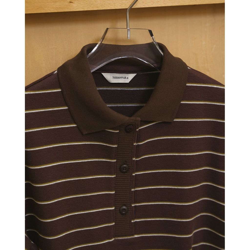 TODAYFUL Border Polo Tops