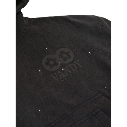 VANDY THE PINK Washed paint Splash Flower Hoodie