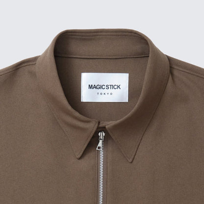 MAGIC STICK THE CORE HALF ZIP SHIRT (COCOA BROWN) 26FW-MS8-003