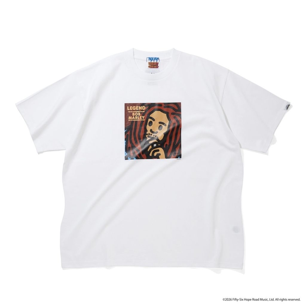 CITY COUNTRY CITY CITY COUNTRY CITY x BOB MARLEY_COTTON T-SHIRT_LEGEND
