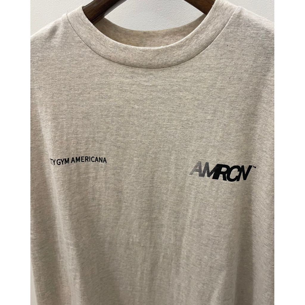 Americana ラフィー丸胴 プリントT