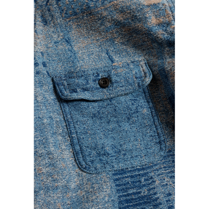 FDMTL BORO JAQUARD HAORI SHIRT 3YR WASH