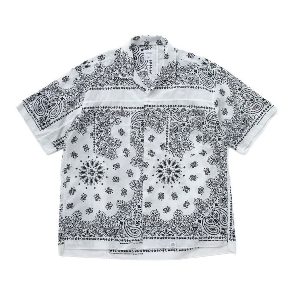 BEDWIN & THE HEARTBREAKERS S/S PATCH WORKED BANDANA SHIRT "MONK"