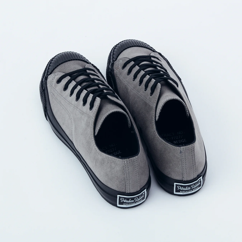 PRAS SHELLCAP LOW VEGAN SUEDE / GRAY×BLACK