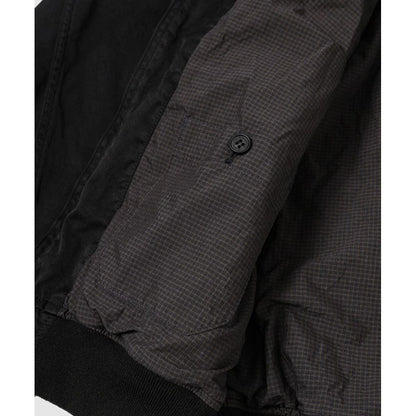 COMME des GARCONS HOMME NYLON TWILL OVER DYE MILITALY JACKET (BLACK)