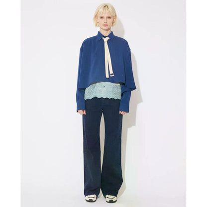 beautiful people triacetate double cloth tailcoat shirt