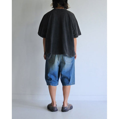 ANACHRONORM MOSS STITCH DAMAGED POCKET S/S T-S