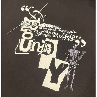 Ground Y  COTTON JERSEY SKULL WORD T-SHIRT