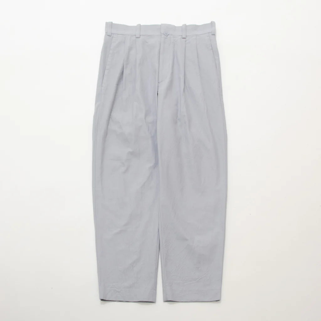 YAECA Chino Cloth Trousers Two Tuck Straight